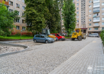На прибудинкових територіях Тернополя тривають поточні та капітальні ремонти