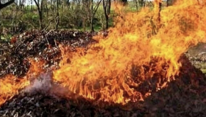 Жителям Тернопільської громади нагадують про заборону спалювання сухої трави, опалого листя та будь-якого сміття