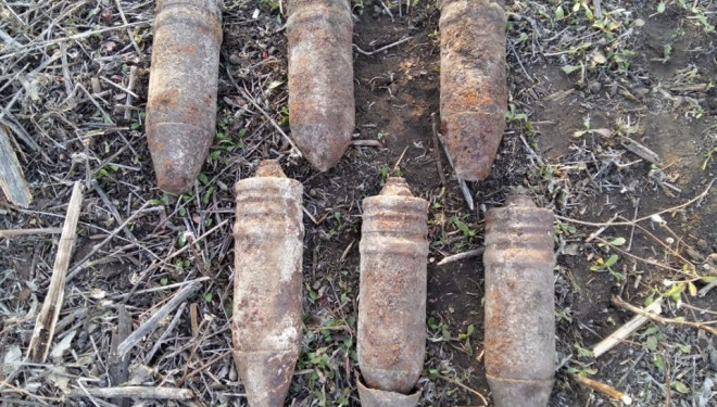 На Тернопільщині виявили десять небезпечних снарядів