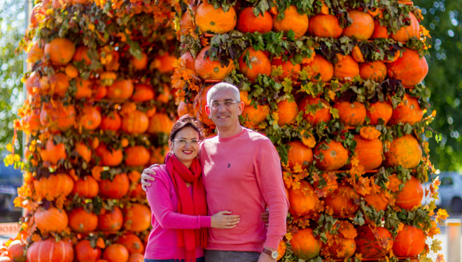 Біля Тернополя облаштували найбільшу в області гарбузову фотозону та оголосили конкурс