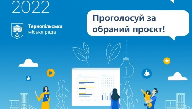 Стартувало голосування за проекти «Громадського бюджету 2022» Тернопільської МТГ