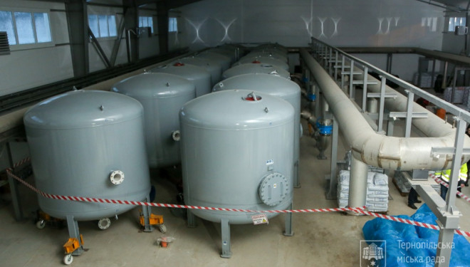 У Тернополі тривають роботи з будівництва станції знезалізнення води