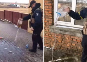 Виливають алкоголь та трощать тару: на Тернопільщині взялися знищувати сурогат (Відео)