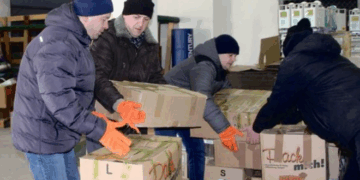 Сорокатонна фура гуманітарної допомоги з Німеччини прибула у Тернопіль