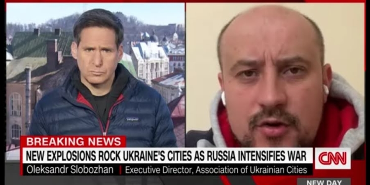 Агресор відповість за руйнування українських міст, селищ, сіл – Олександр Слобожан в ефірі CNN