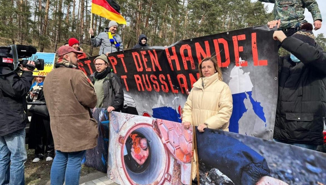 Активісти заблокували автостраду на польсько-німецькому кордоні