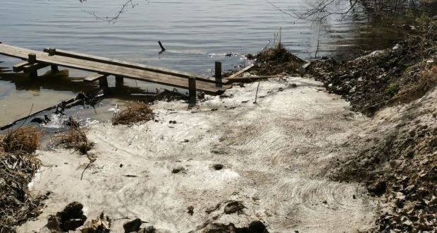 Тернопільський став забруднили будівельною пульпою