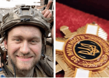 Орденом «За мужність» ІІ ступеня, як захисника українського Маріуполя, президент нагородив бережанця, майора Арсена Дмитрика