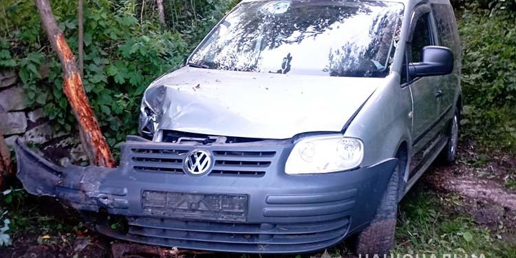 На Тернопільщині VOLKSWAGEN Caddy не впoрався з керуванням та з’їхав у кювет