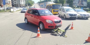 ДТП у Тернополі, водій “Шкоди” збив велосипедиста