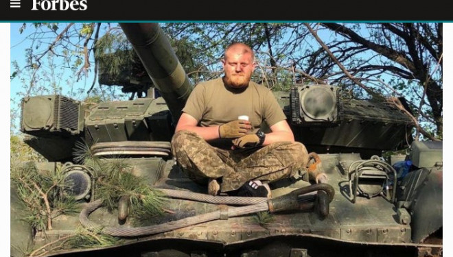 Військовий зі Збаража, Олександр Саричев, потрапив на сторінки американського журналу Forbes
