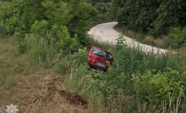 На Тернопільщині нетверезий водій з’їхав у кювет: дивом, ніхто не постраждав