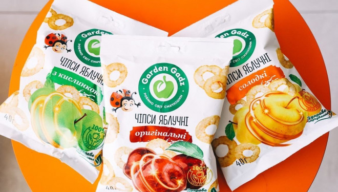 Яблучні чипси фермерського господарства «ГАДЗ» тепер – в оновленому дизайні