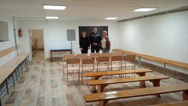 В Трибухівській громаді триває доукомплектування укриттів в навчальних закладах