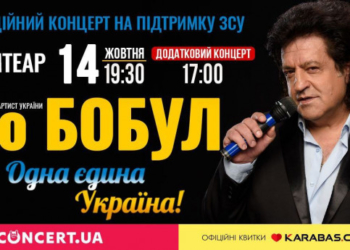 Через великий попит у Тернополі відбудеться додатковий благодійний концерт для підтримки ЗСУ Іво Бобула