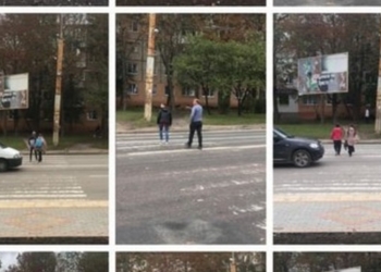 Відділ технагляду Тернопільської міської ради наражає мешканців міста на небезпеку: перенесли пішохідний перехід, а стару розмітку не прибрали