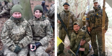 “На свою службу вона проходила попри його бліндаж а він щоранку пригощав її кавою”, – на Донеччині поєднали долі захисник та захисниця з Тернополя