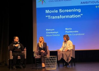 Тернопільський громадський діяч презентував у Празі фільм про Україну