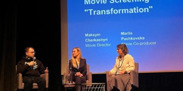 Тернопільський громадський діяч презентував у Празі фільм про Україну