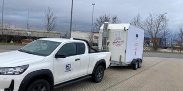 Німецькі волонтери передали в громаду на Тернопільщині мобільну котельню