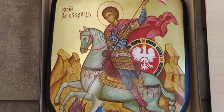 Тернопільський художник намалював ікони на бронеплитах, які подарували президентам союзних країн