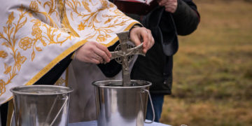 На Йордала у Тернополі традиційно освятили воду в насосних станціях