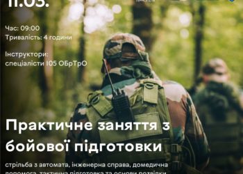 У Тернополі проведуть практичне заняття з бойової підготовки для усіх бажаючих