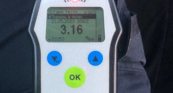 Майже десять п’яних водіїв зупинили тернопільські патрульні за минулі вихідні