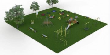 В центрі Тернополя встановлять новий дитячий майданчик