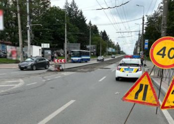 У Тернополі ремонтують проспект Степана Бандери: рух транспорту ускладнено до 10-го липня