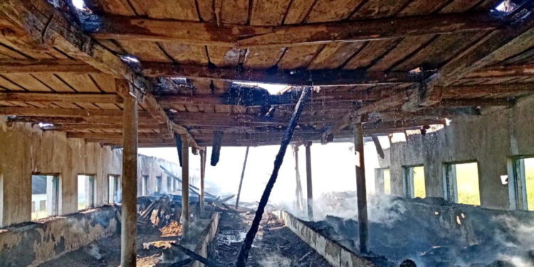 Масштабна пожежа трапилася на одному з підприємств Тернопільщини