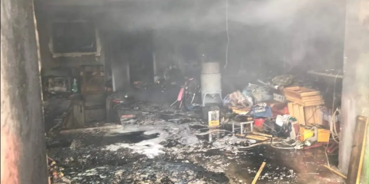 В пожежі на Тернопільщині згорів автомобіль