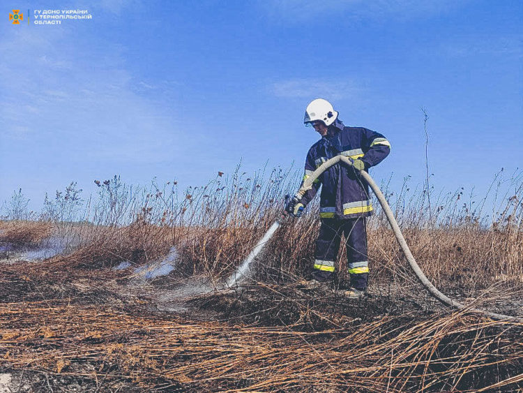В громаді на Тернопільщині горить півтора гектара торфовищ