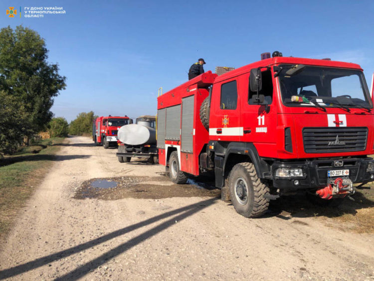 В громаді на Тернопільщині горить півтора гектара торфовищ
