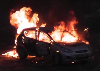 За одну ніч у Тернополі двічі лунали вибухи: невідомі підірвали автомобіль місцевого підприємця