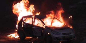 За одну ніч у Тернополі двічі лунали вибухи: невідомі підірвали автомобіль місцевого підприємця