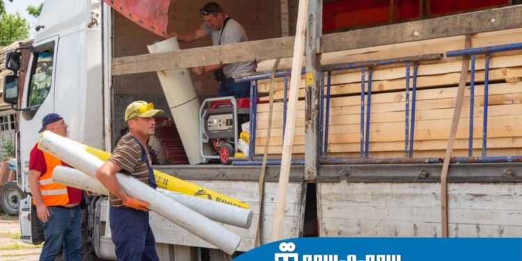 У селищі Архангельському на Херсонщині триває відбудова силами тернополян