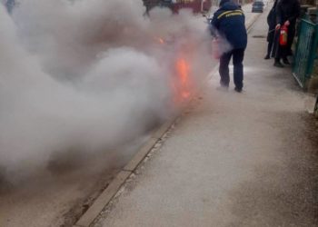 В центрі Почаєва дотла згорів скутер