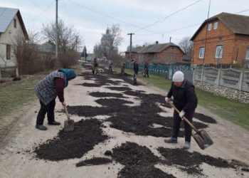 Жителі одного із сіл Гримайлівської громади самотужки відремонтували дорогу