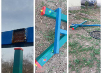 Вандали пошкодили дитячий майданчик у Чорткові