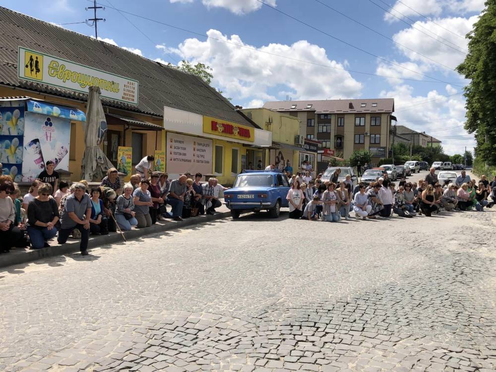 Похорон військового в Козові