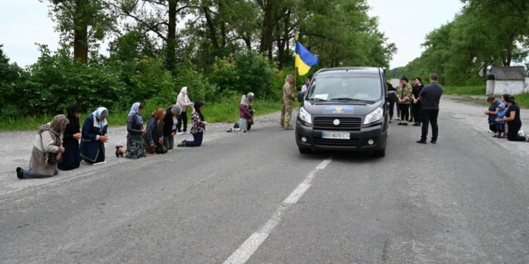 похорон військового з Лановецької громади