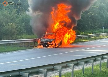 пожежа автівки в Кременецькій громаді