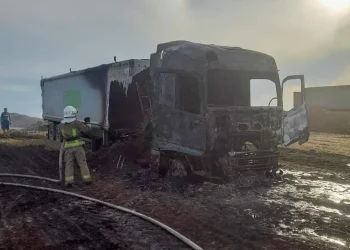 на Тернопільщині згоріла вантажівка