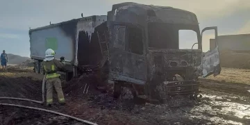 на Тернопільщині згоріла вантажівка