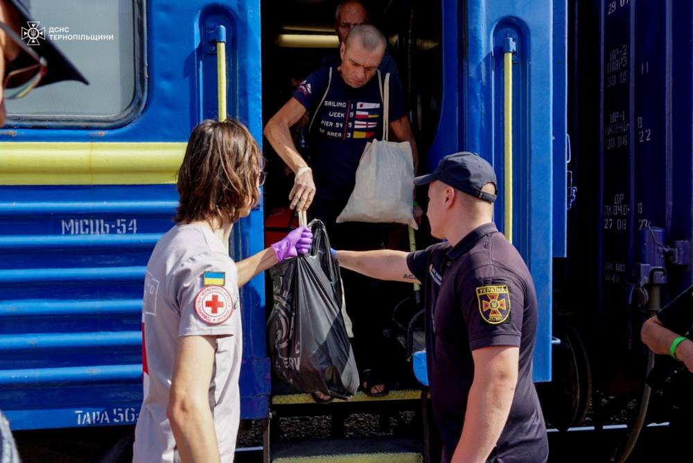 на Тернопільщину приїхав черговий евакуаційний потяг