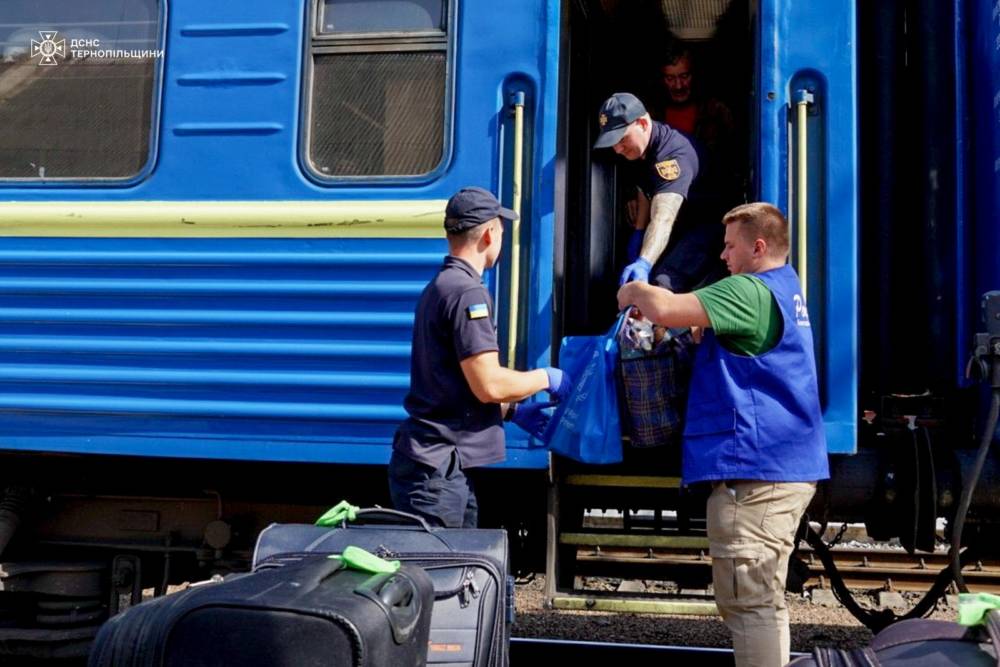 на Тернопільщину приїхав черговий евакуаційний потяг