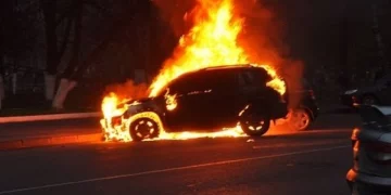 в громаді на Тернопільщині горіла автівка