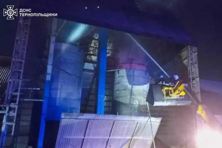 на Тернопільщині трапилася масштабна пожежа