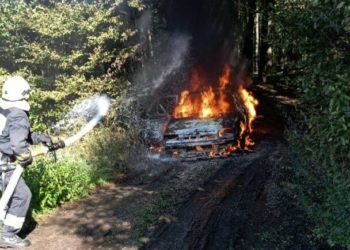 на Тернопільщині згоріла автівка